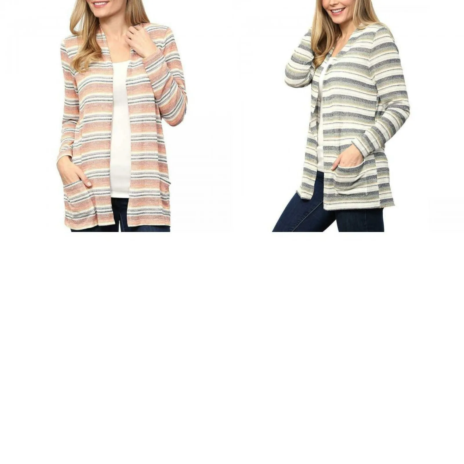 Leo & Nicole Women's Lightweight Cinch Waist Cardigan Sweater