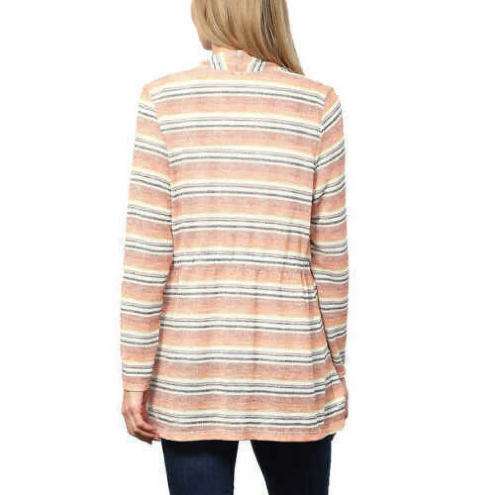Leo & Nicole Women's Lightweight Cinch Waist Cardigan Sweater