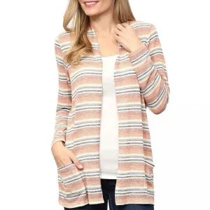 Leo & Nicole Women's Lightweight Cinch Waist Cardigan Sweater