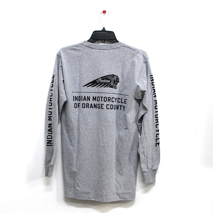 LIGHT GREY LONG SLEEVED DEALER TEE