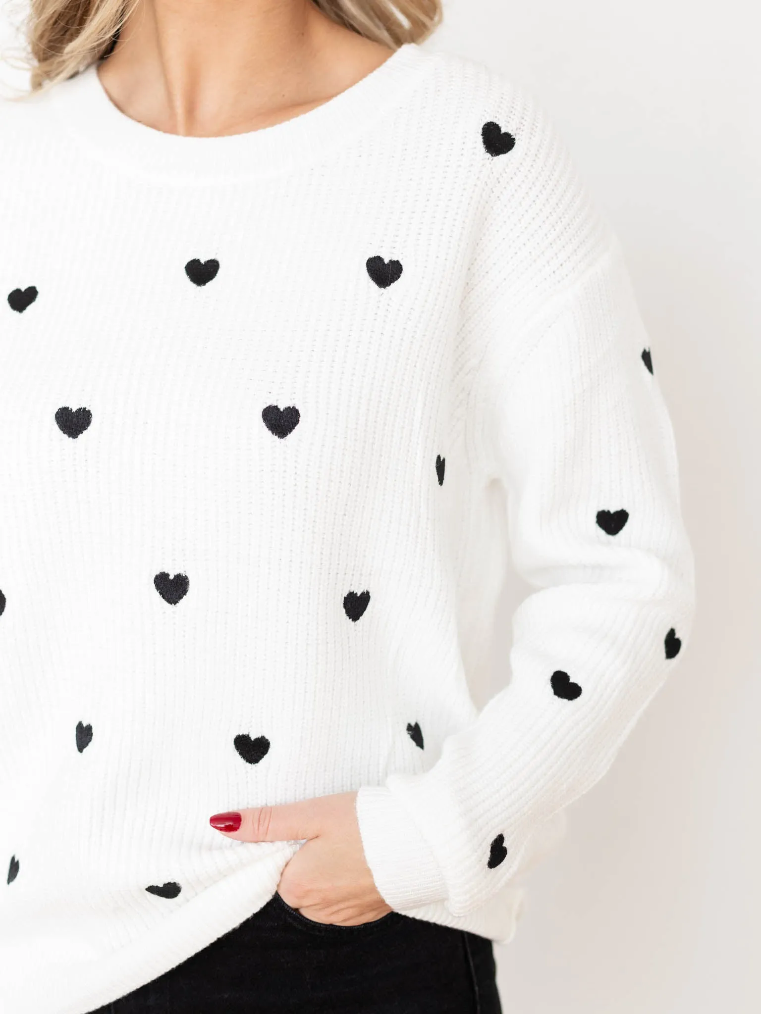 Lightweight Heart Sweater