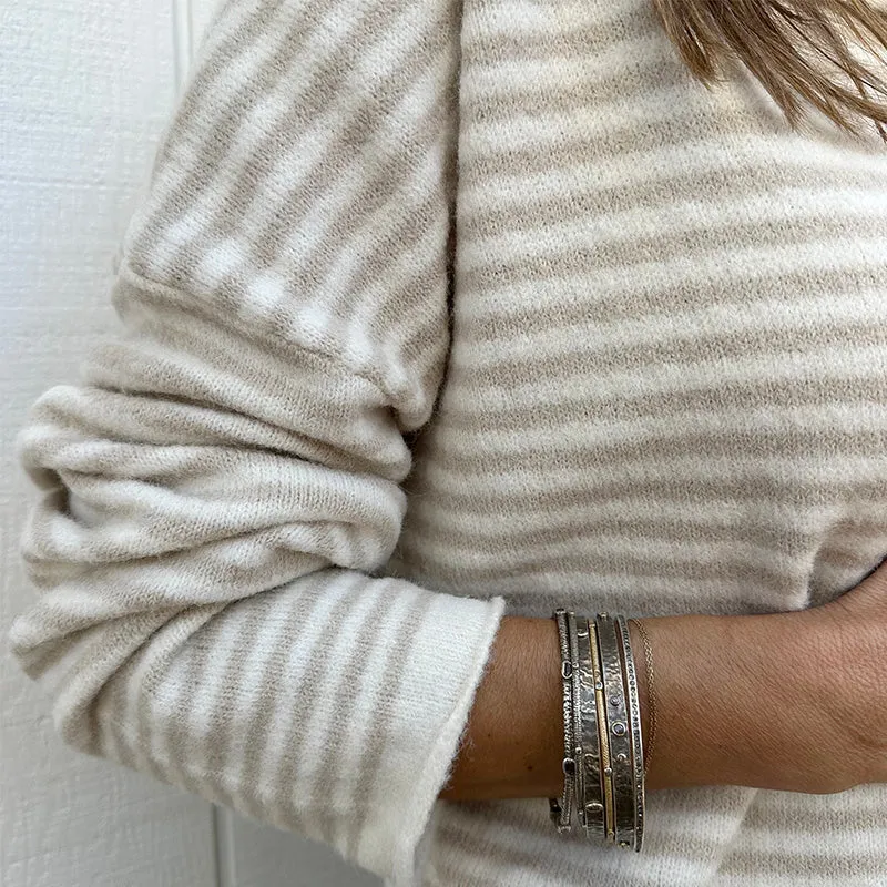 Lightweight Piper Striped Cardigan