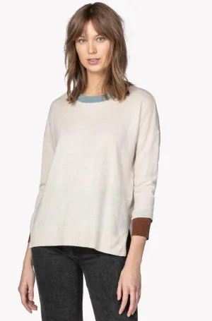 Lilla P Colorblock Crewneck Sweater