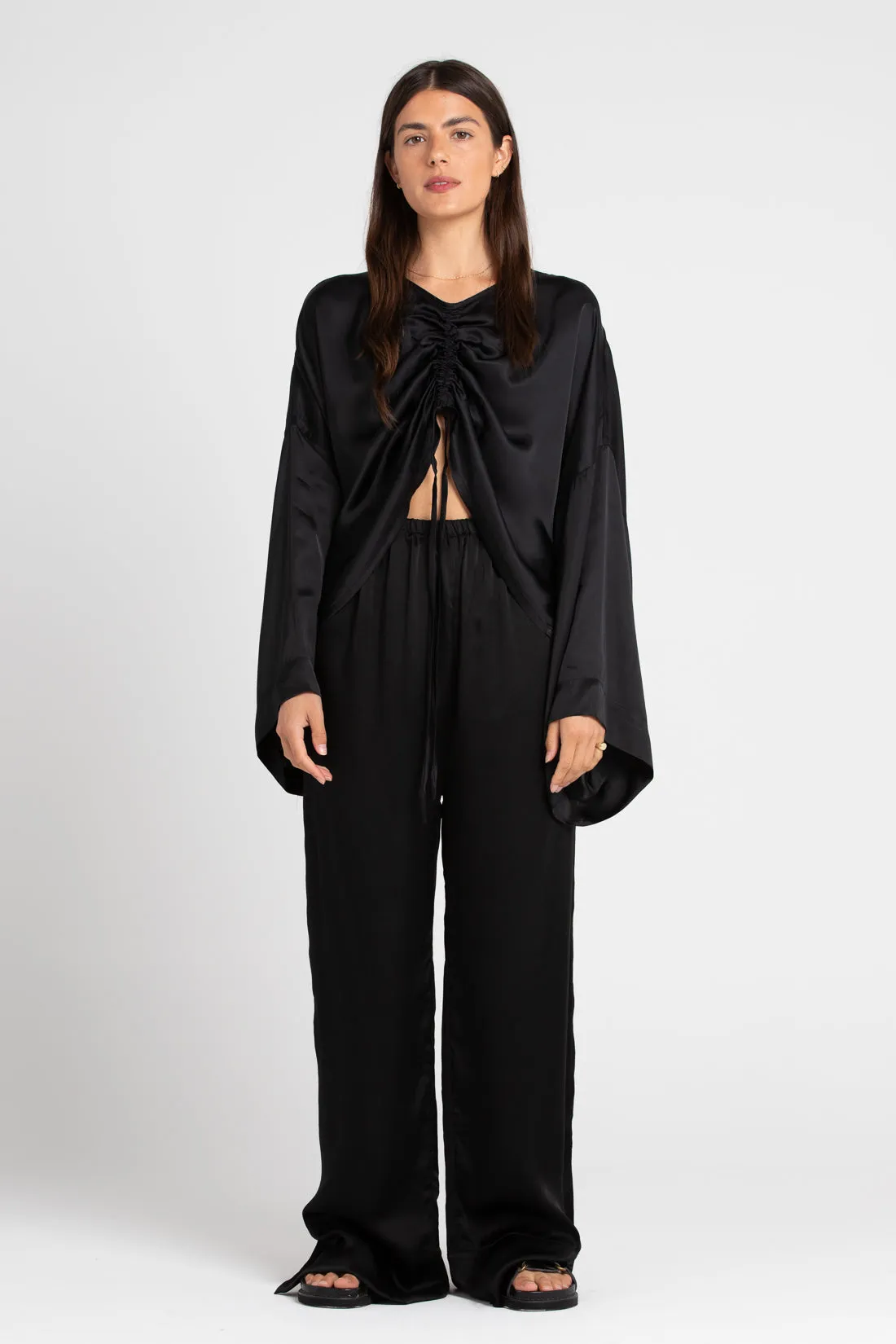Ling Silk Blouse Black