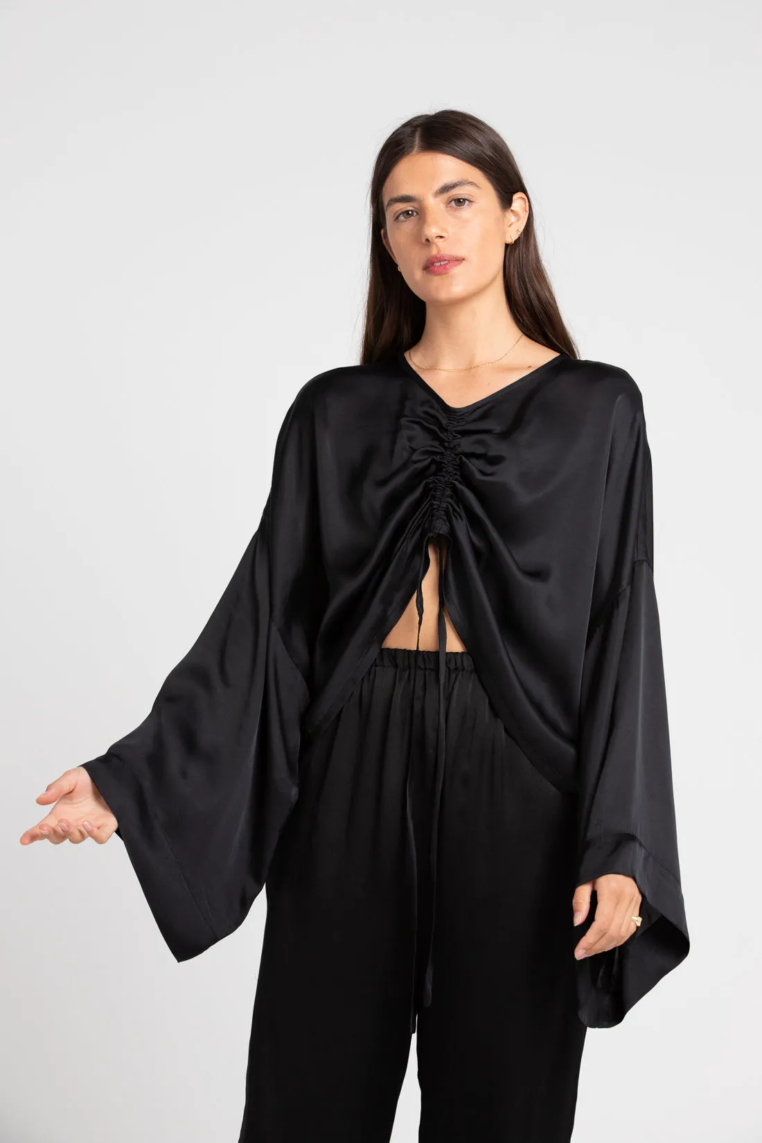 Ling Silk Blouse Black