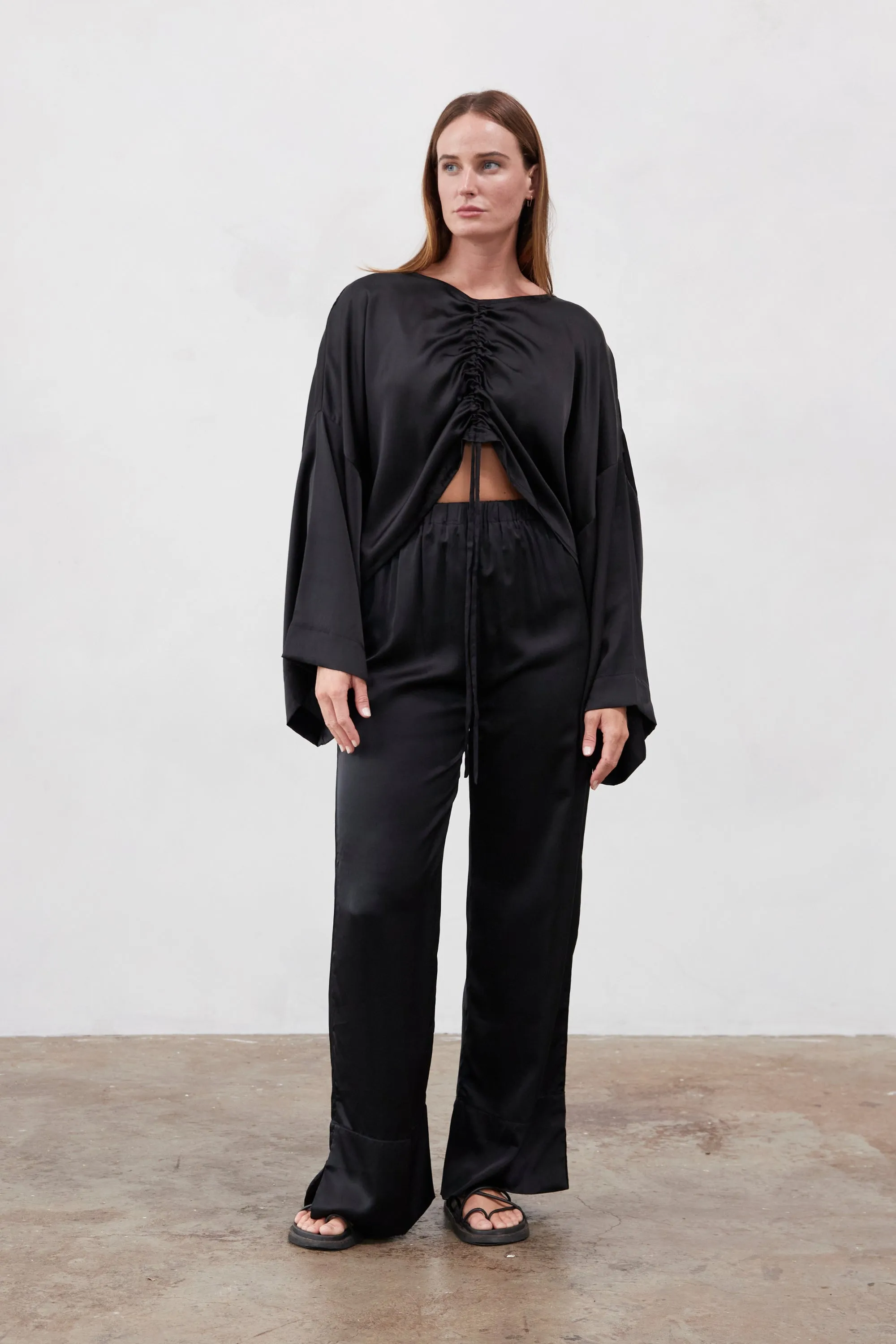 Ling Silk Blouse Black