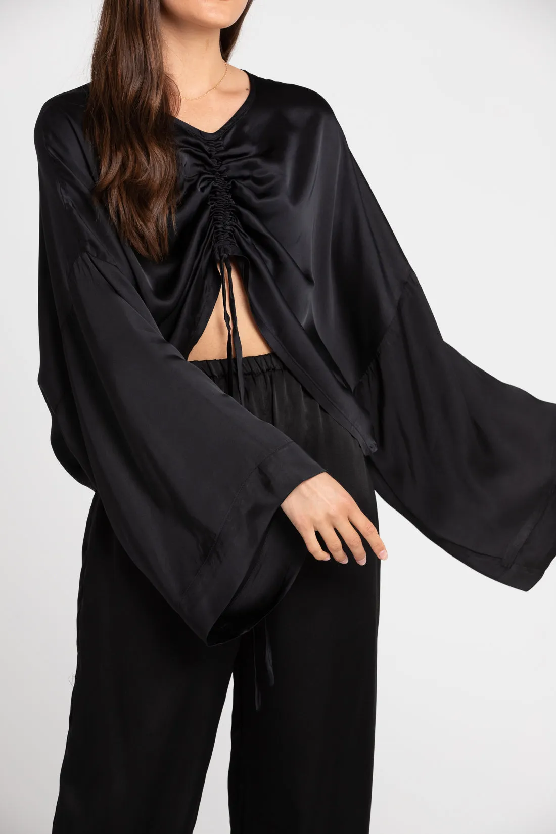 Ling Silk Blouse Black