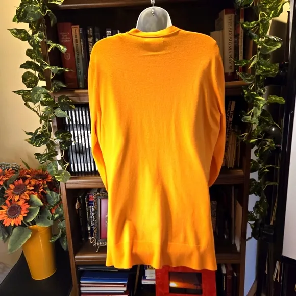 Liz Claiborne Orange Cardigan Sweater Size XL