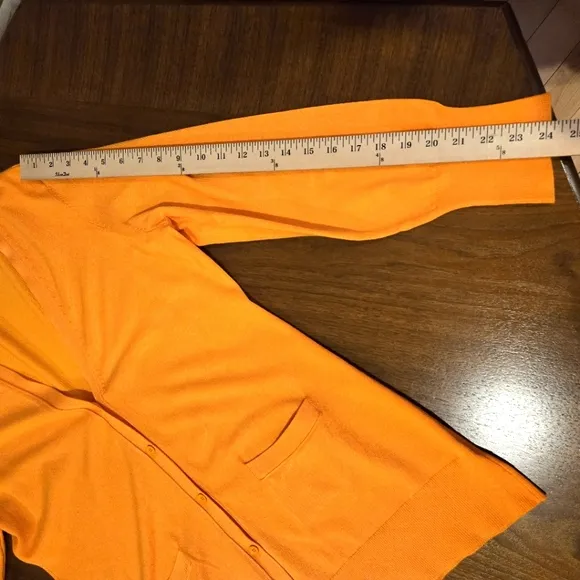 Liz Claiborne Orange Cardigan Sweater Size XL
