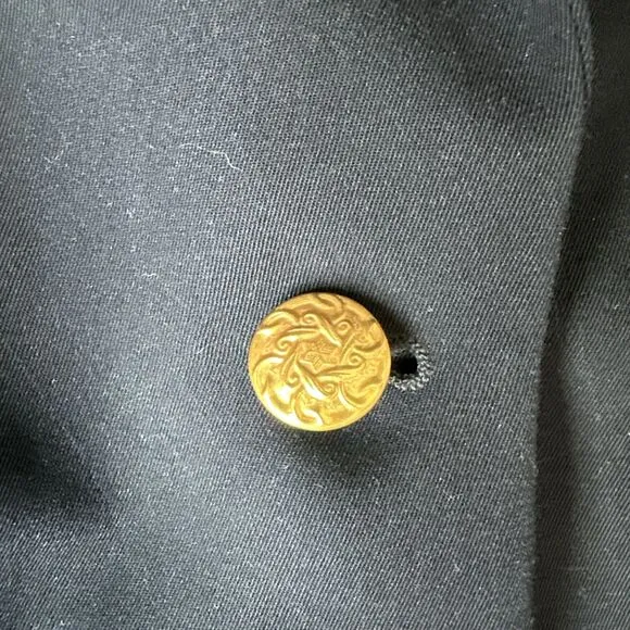 L.L. Bean Women’s Navy Blazer Single Breasted Gold Buttons 4P