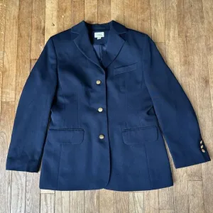 L.L. Bean Women’s Navy Blazer Single Breasted Gold Buttons 4P