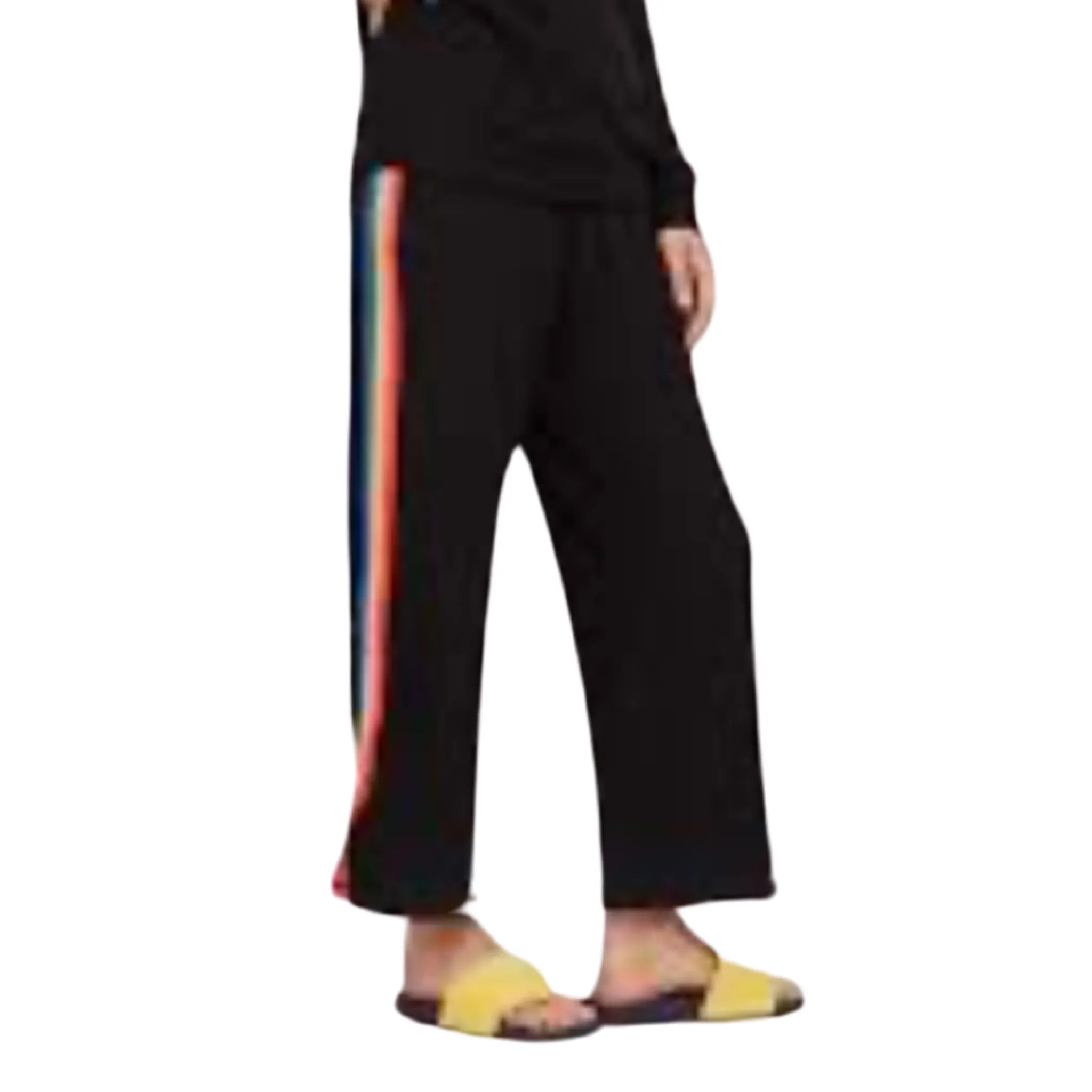 LNA Cropped Lounge Pant Rainbow/ Black Size Small