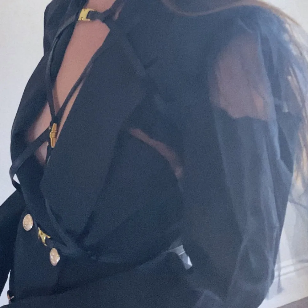 LNH Black Distressed Blazer