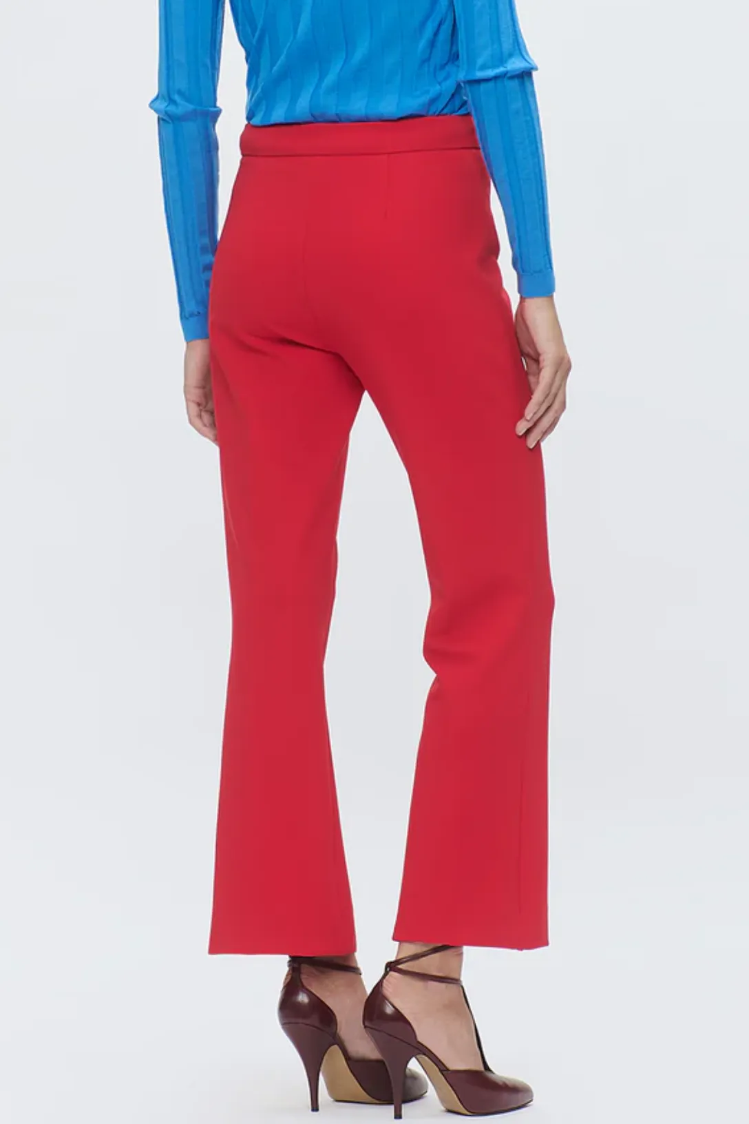 Lola Crop Pant | Red