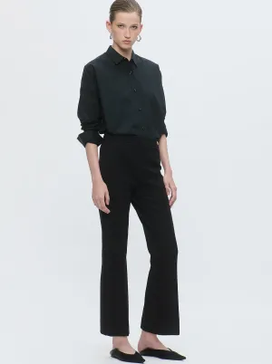 LOLA jersey crop pant Black