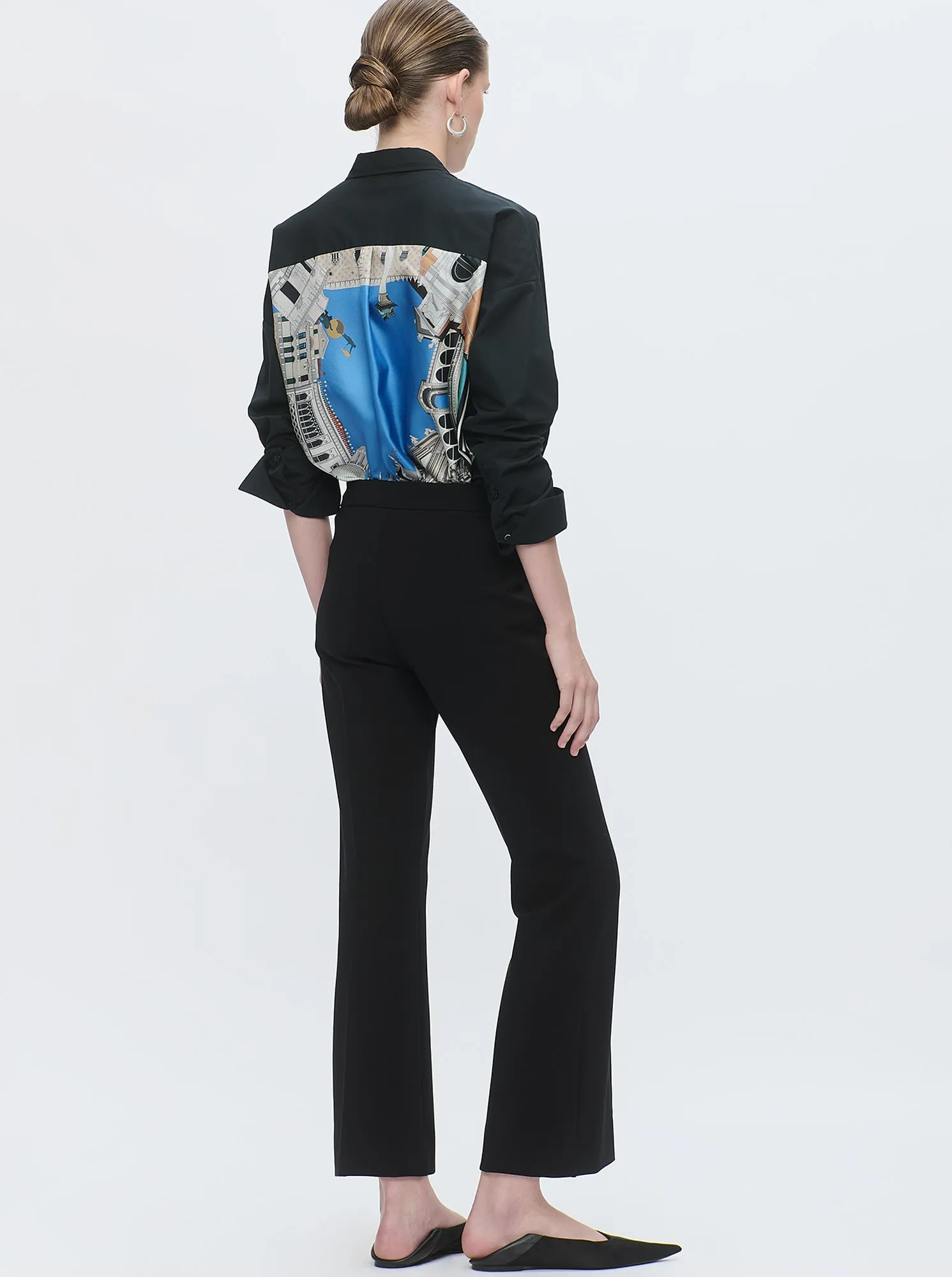 LOLA jersey crop pant Black