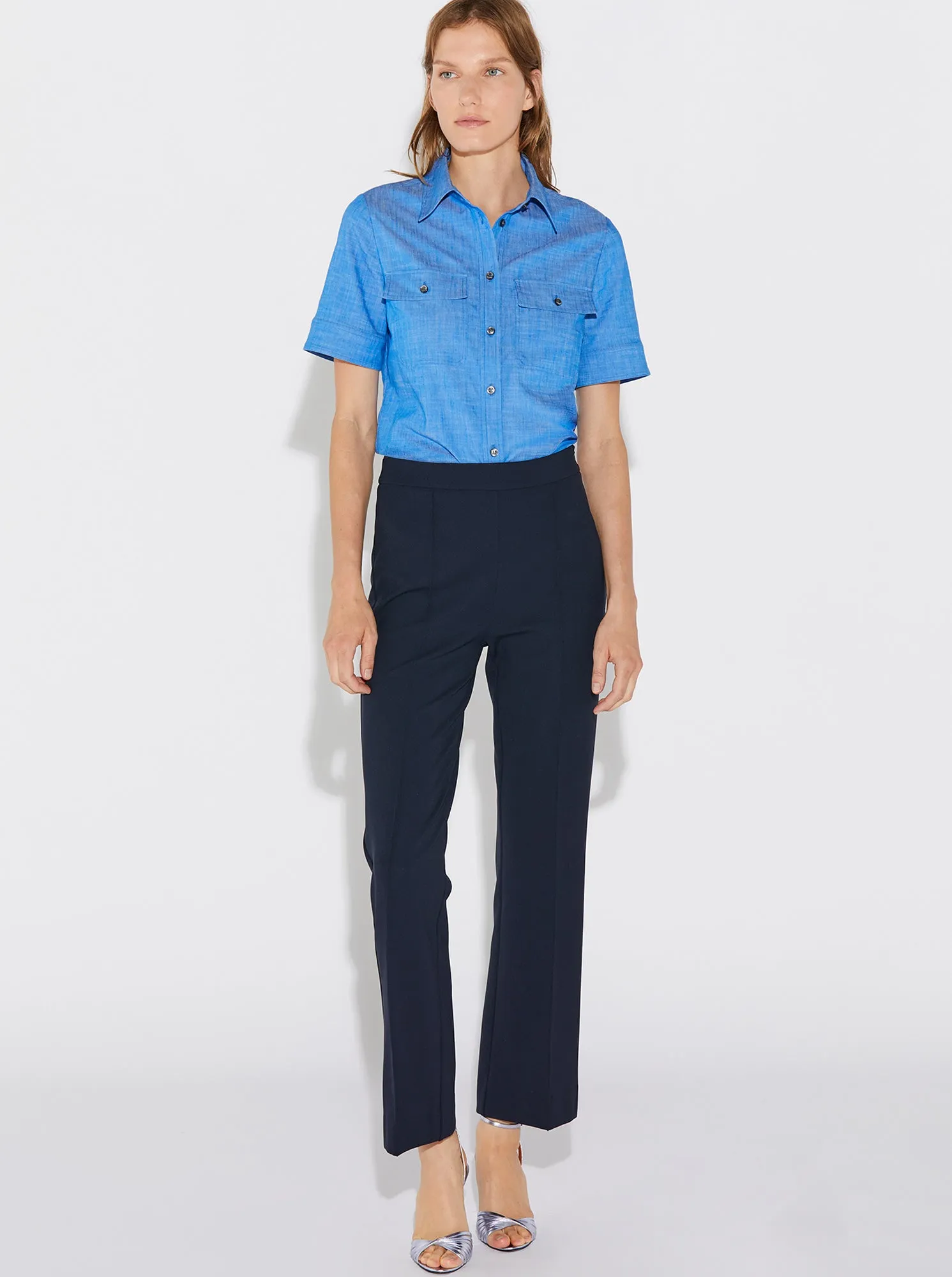 LOLA jersey crop Pant Navy