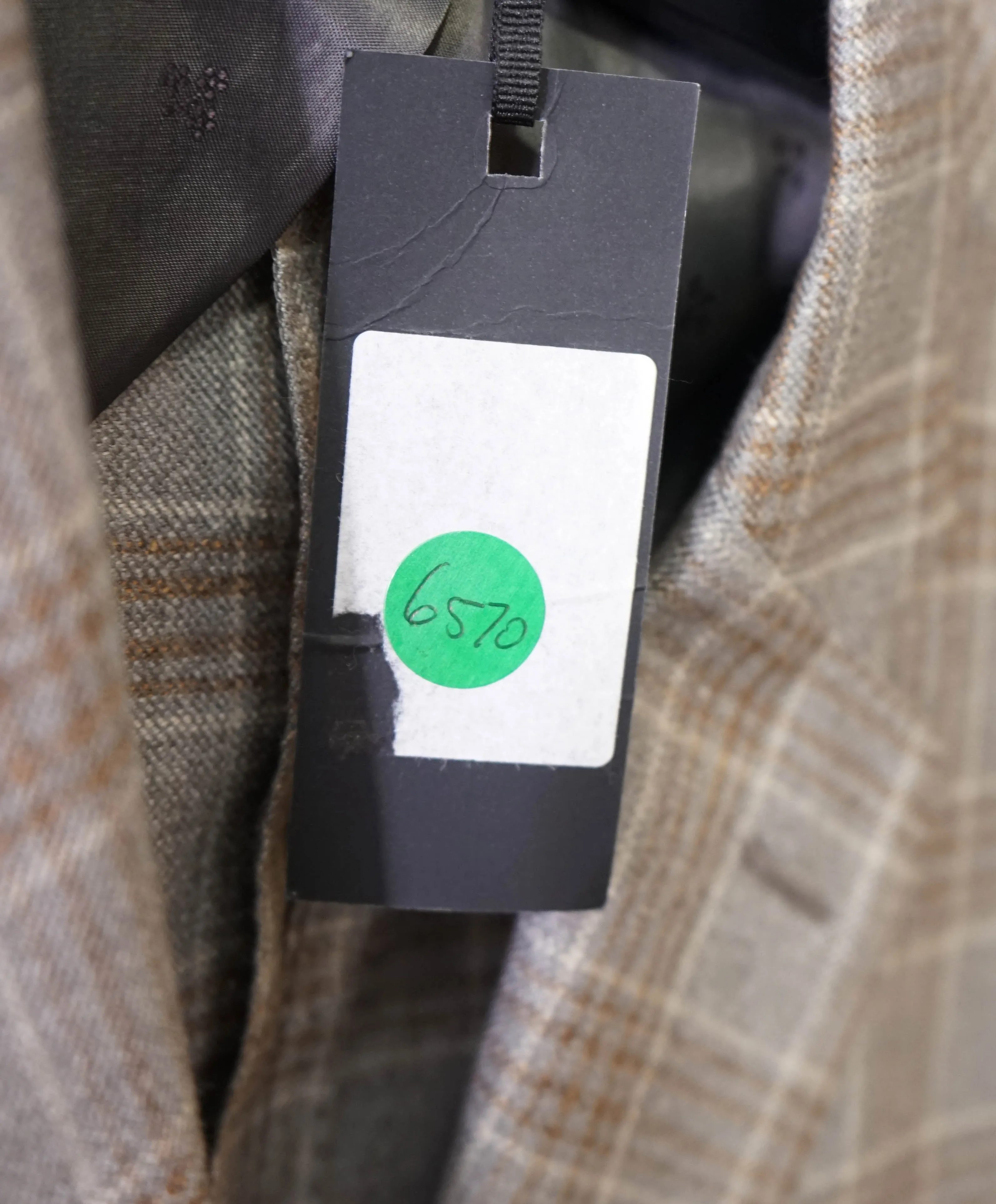 LORO PIANA -"SUNSET" For SAKS 5TH AVE CASHMERE/Silk Check Blazer- 46R