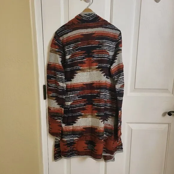 LUCKY BRAND Southwestern Draped Open Front Sweater Cardigan  Size: Medium NWT