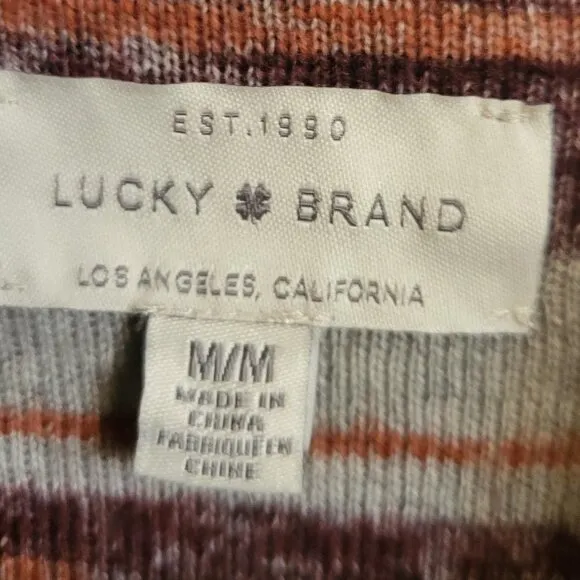 LUCKY BRAND Southwestern Draped Open Front Sweater Cardigan  Size: Medium NWT