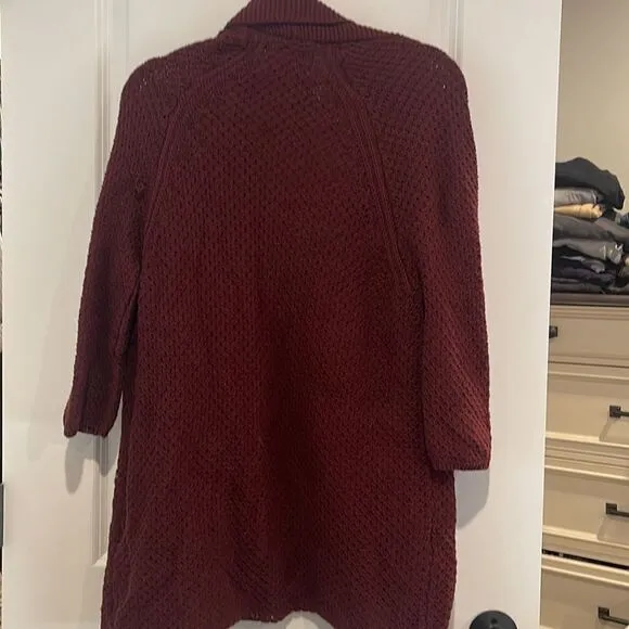 Lucky Brand size medium cardigan, sweater burgundy