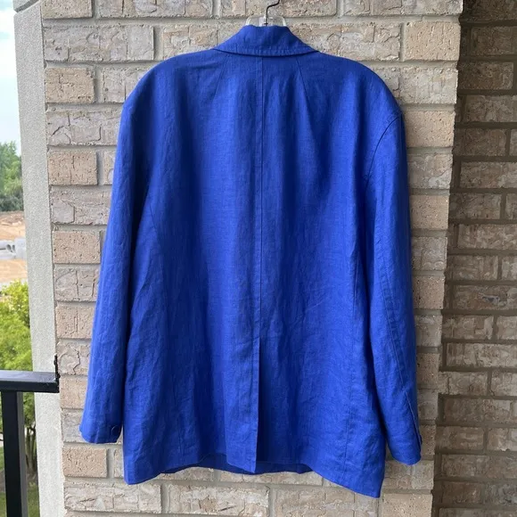 Madewell Double-Breasted Crossover Blazer in 100% Linen