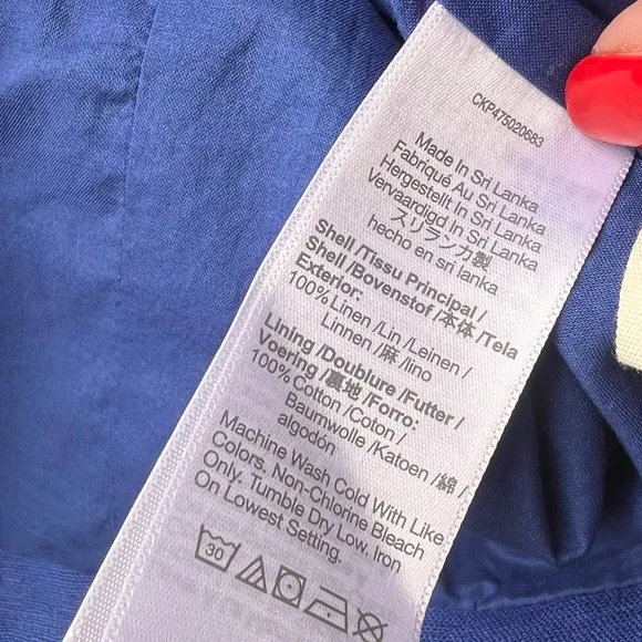 Madewell Double-Breasted Crossover Blazer in 100% Linen