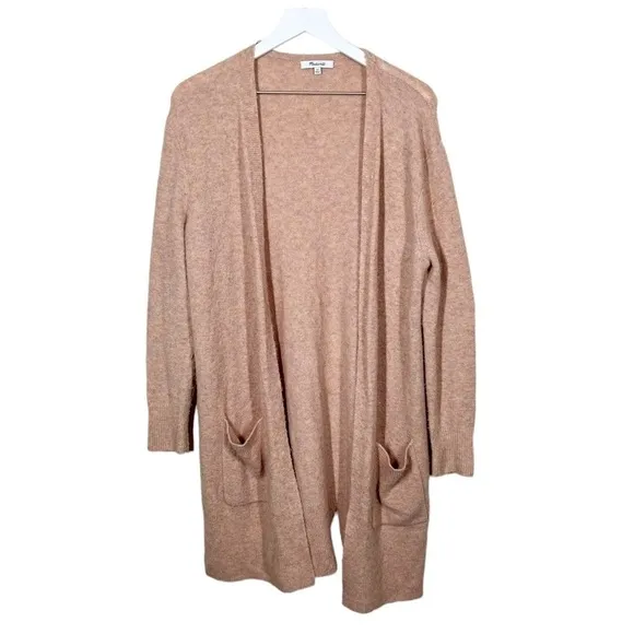 Madewell Kent Cardigan Sweater in Coziest Yarn Pink Womens XS Wool Alpaca