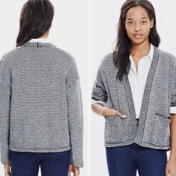 Madewell Two-Tone Cocoon Cardigan Sweater Jacket Size S