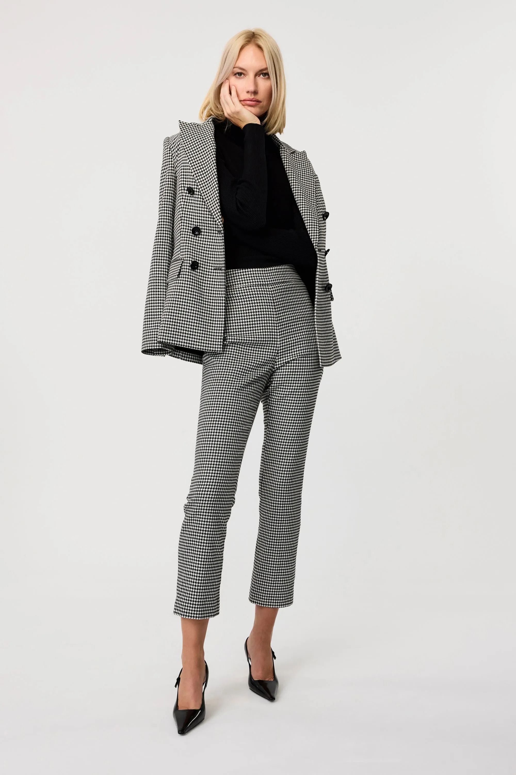 Magnolia Houndstooth Blazer