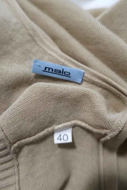 Malo Sweater Set Nude Size 40 Sleeveless Top & Cardigan
