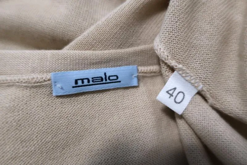 Malo Sweater Set Nude Size 40 Sleeveless Top & Cardigan