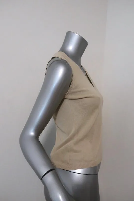 Malo Sweater Set Nude Size 40 Sleeveless Top & Cardigan