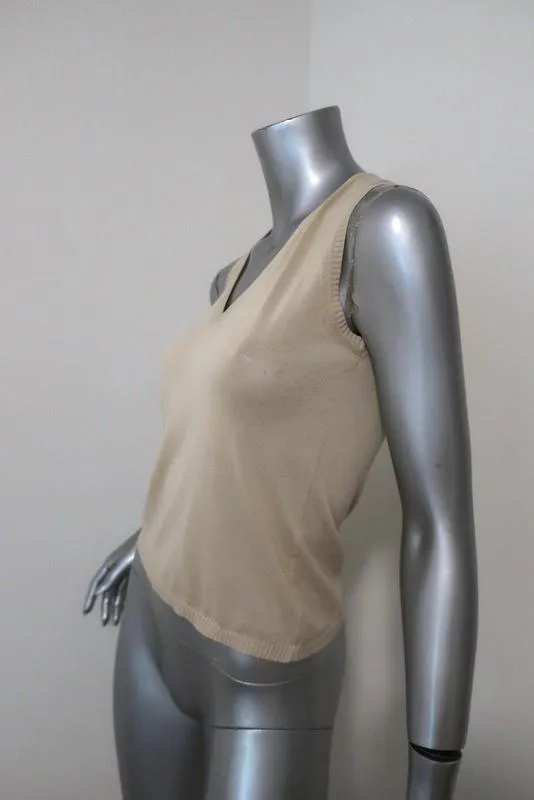 Malo Sweater Set Nude Size 40 Sleeveless Top & Cardigan