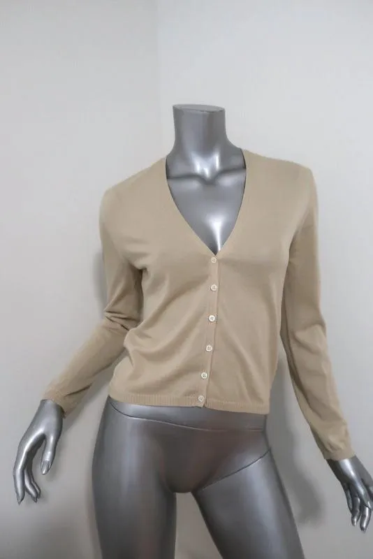 Malo Sweater Set Nude Size 40 Sleeveless Top & Cardigan