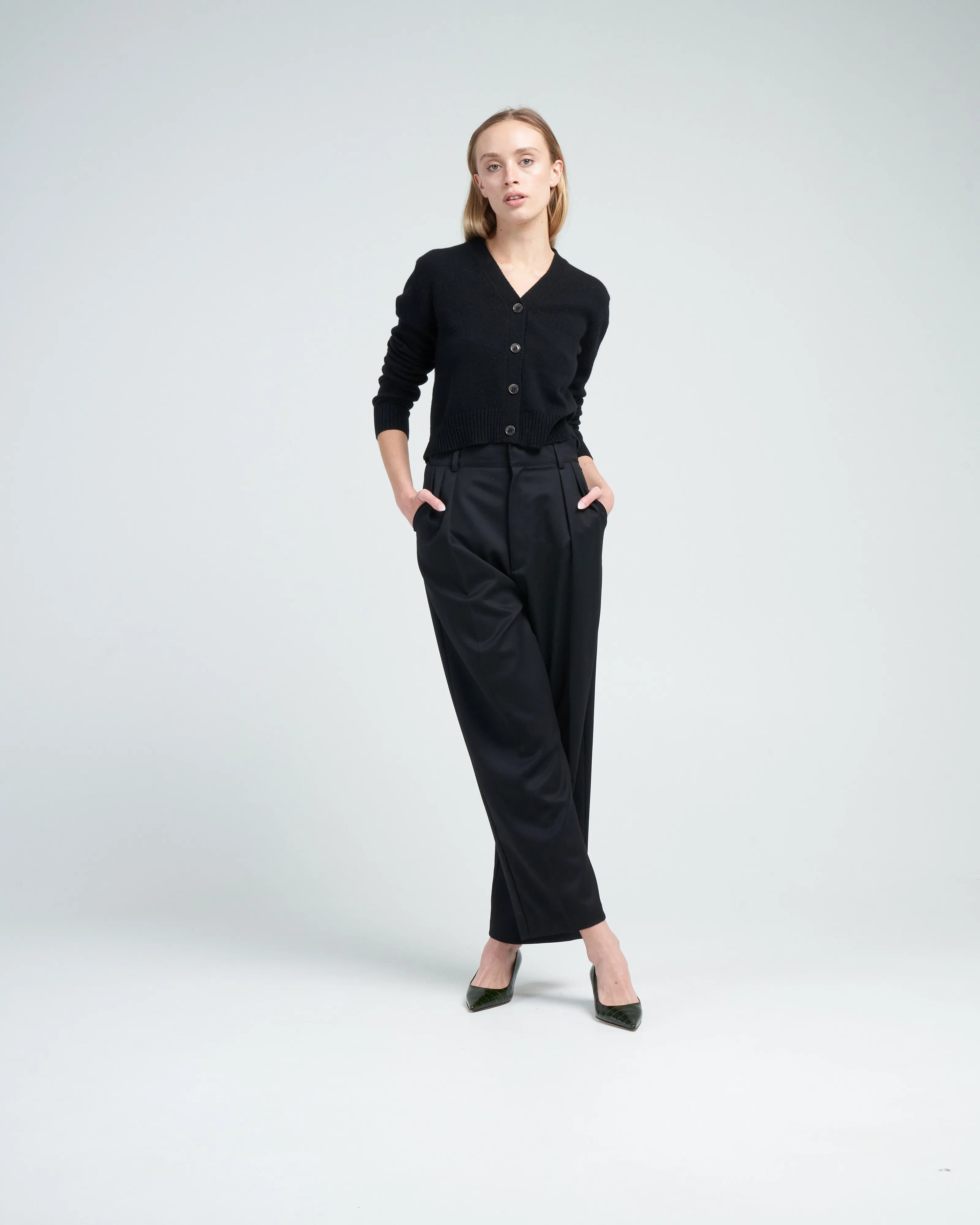 marion cardigan - black