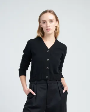 marion cardigan - black