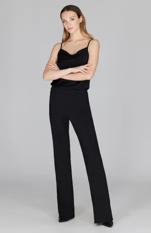Matte Jersey Straight Pant w/ Back Elastic