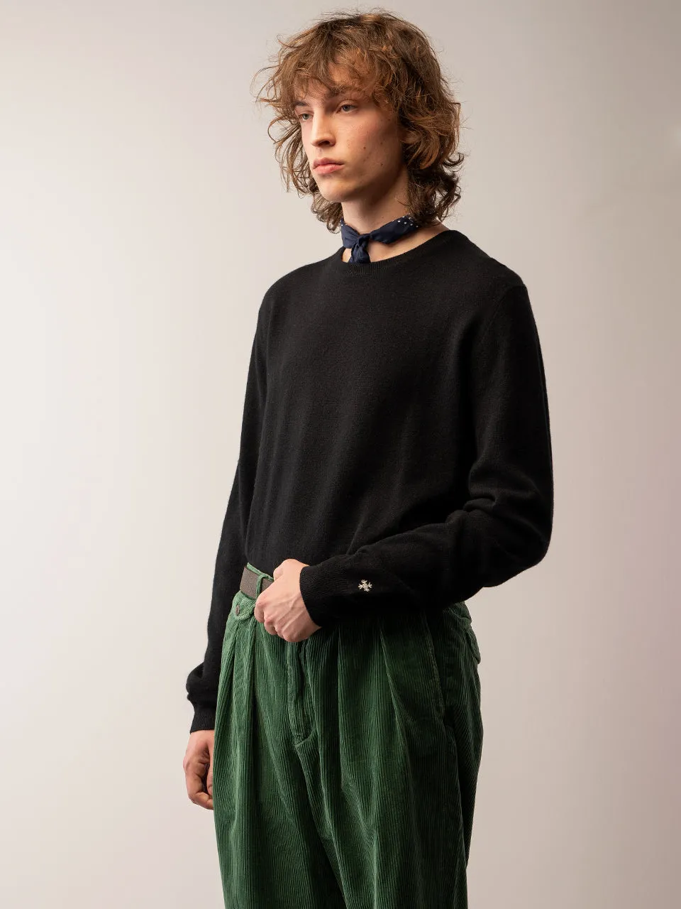 Men Crew Neck Sweater_Black