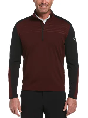 Mens Lightweight 1/4 Zip Aquapel Sweater