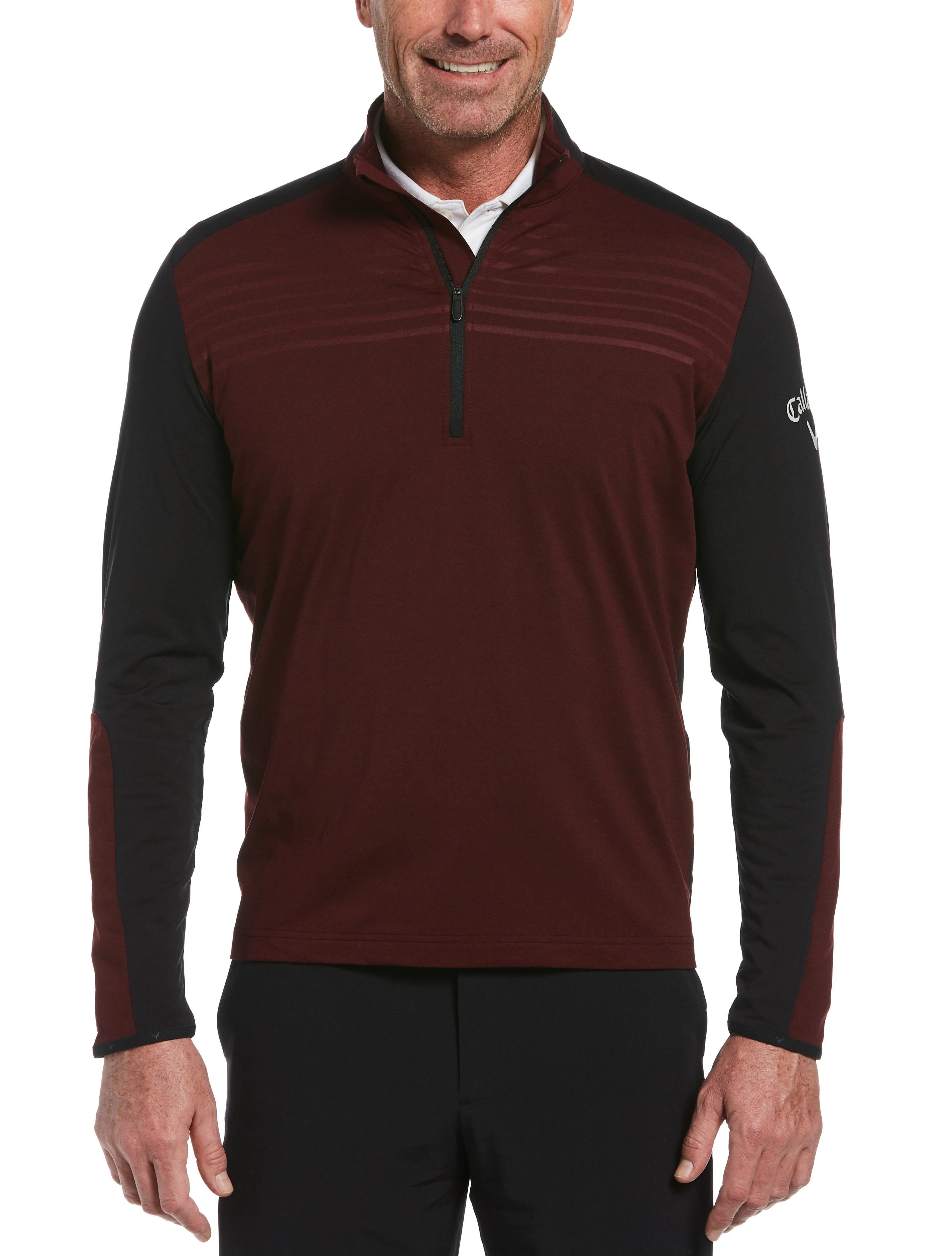 Mens Lightweight 1/4 Zip Aquapel Sweater