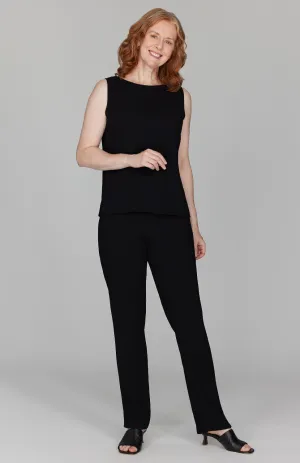 Micro Crepe Essential Narrow Leg Pant w/Full Elastic Waist