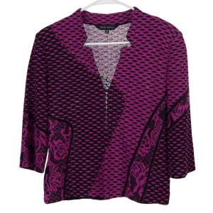 Ming Wang Knit Sweater Cardigan Jacket Women's Petite Small