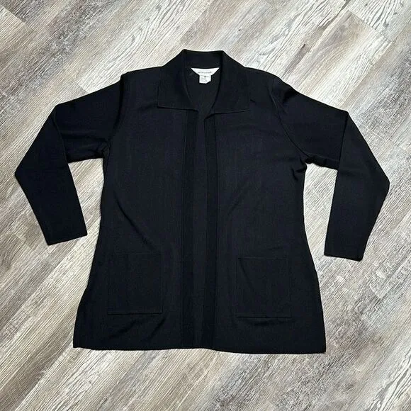 Misook • medium • black • all seasons, cardigan sweater • LIKE NEW