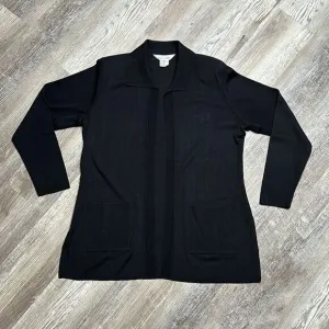 Misook • medium • black • all seasons, cardigan sweater • LIKE NEW