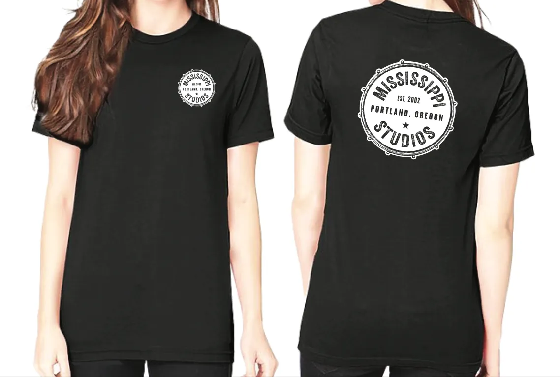 Mississippi Studios Drum Logo T Shirt