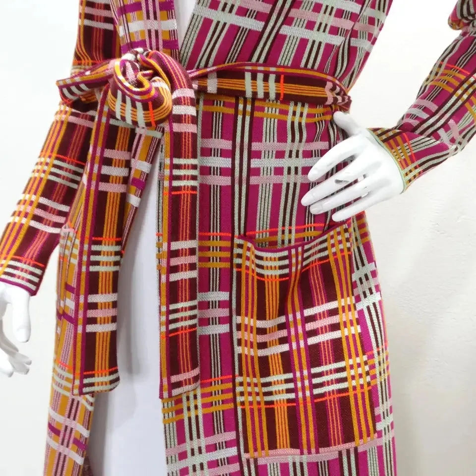 Missoni Plaid Wrap Coat