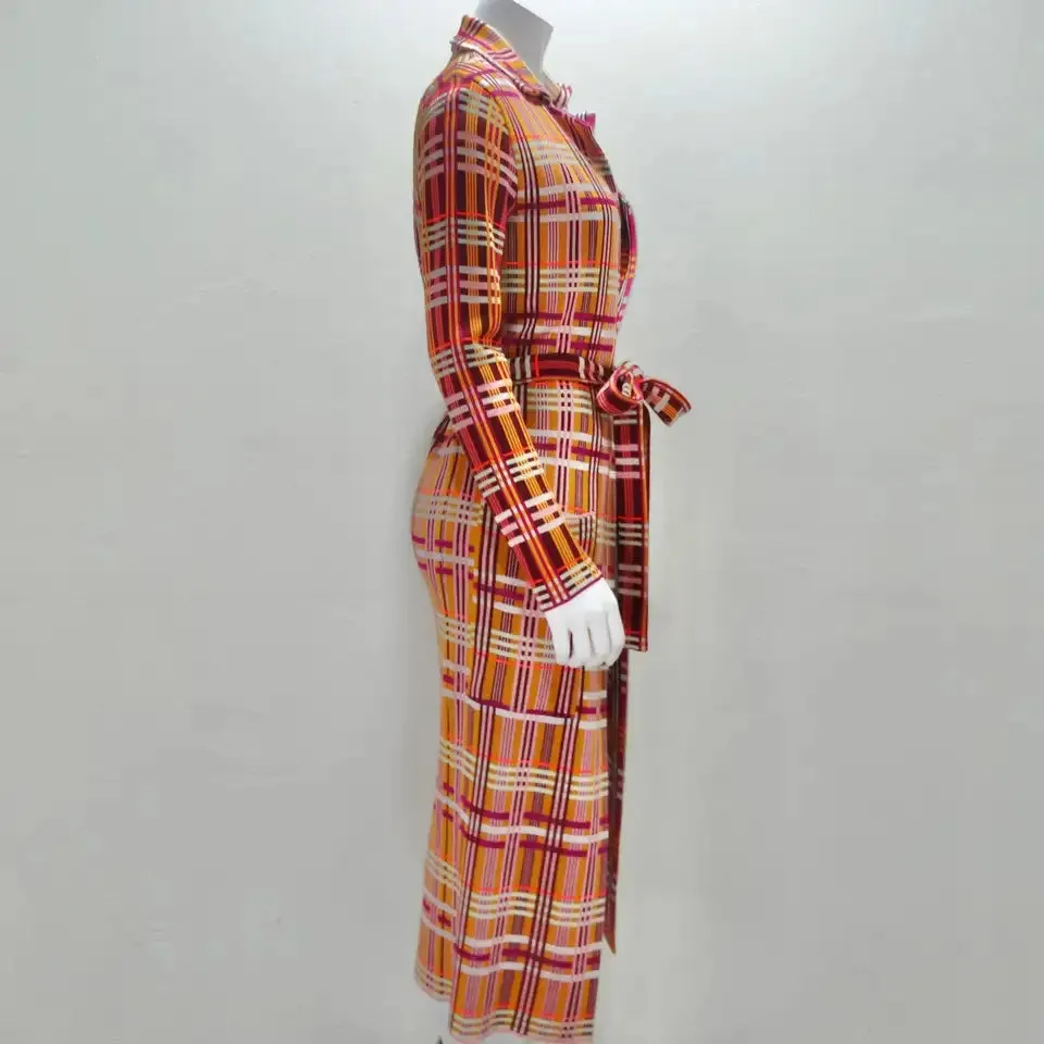 Missoni Plaid Wrap Coat