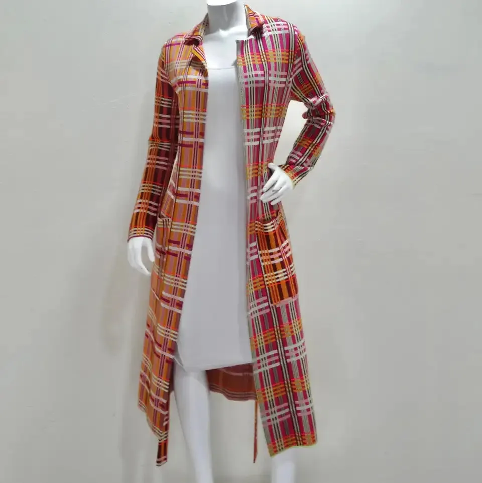 Missoni Plaid Wrap Coat