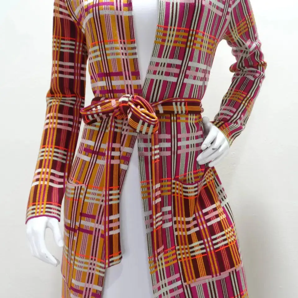 Missoni Plaid Wrap Coat